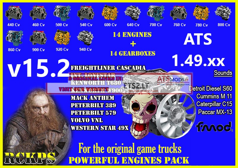 [ATS] Powerful Engines & Gearboxes Pack thumbnail 2