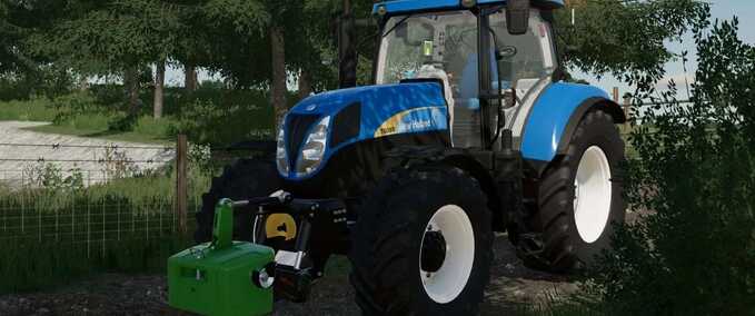 Traktoren New Holland T6000 Serie mit hoher Motorhaube Landwirtschafts Simulator mod