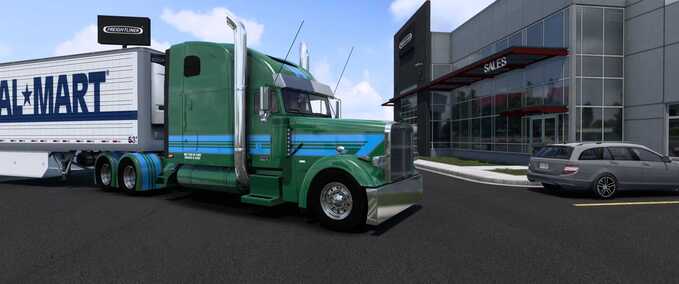 Skins Ruda XL Green American Truck Simulator mod