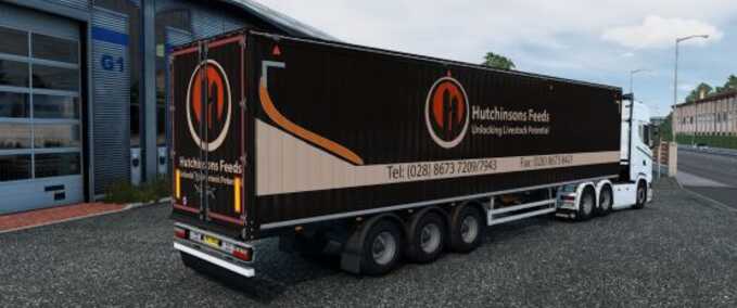 Trailer Hutchinsons Animal Feeds Trailer Skin Eurotruck Simulator mod