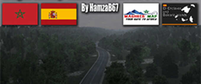 Mods Maghreb Map – El-Enclavess Road Connection Eurotruck Simulator mod
