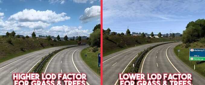 Mods Better Grass Draw Distance Eurotruck Simulator mod