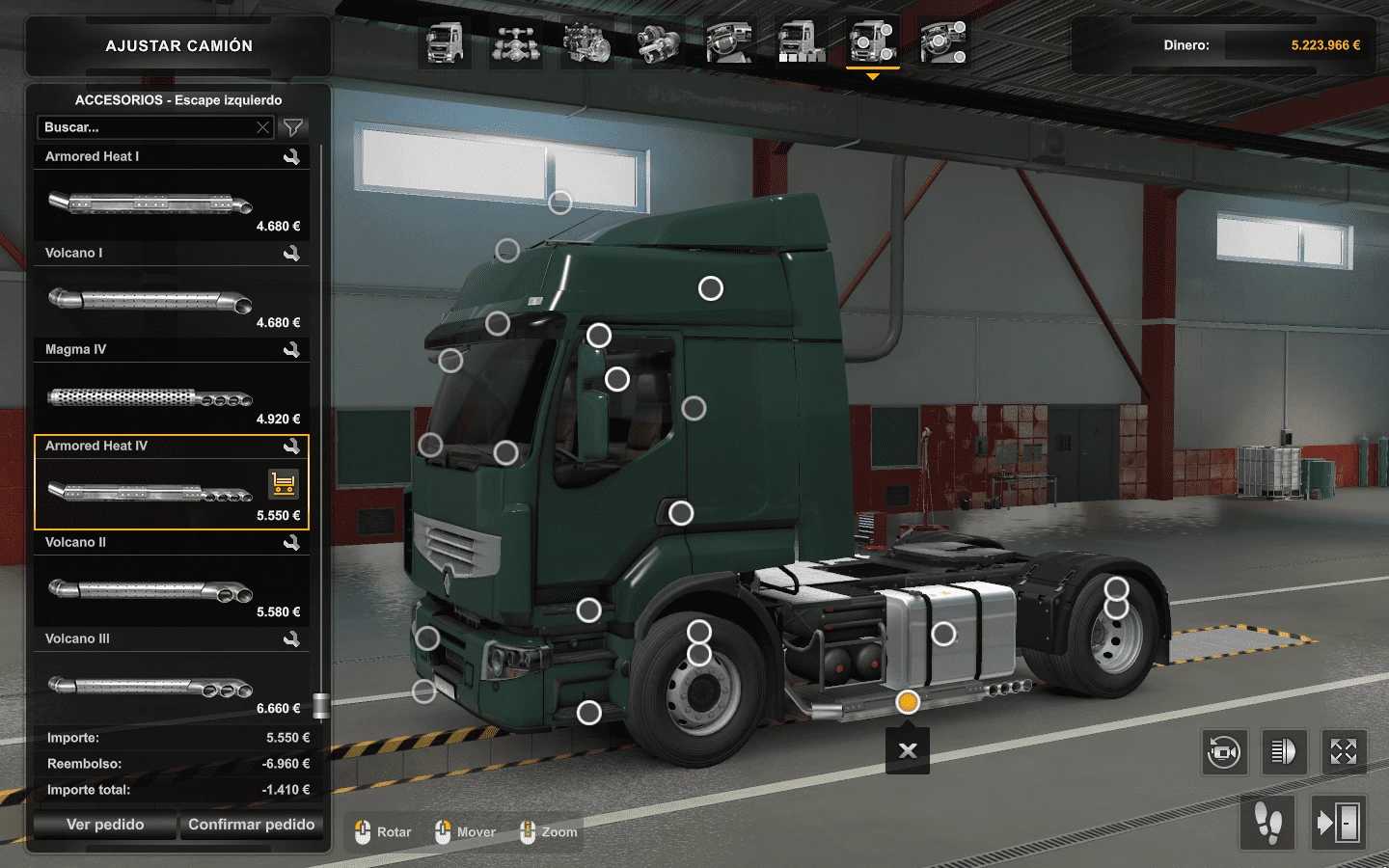 Renault Premium Exhausts Without Side Skirt MP-SP TruckersMP - Thumbnail 1