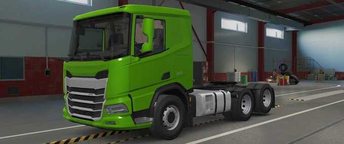 Trucks DAF 2021-DAF XD No Logo MP-SP TruckersMP Eurotruck Simulator mod