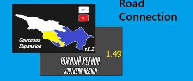 Mods Southern Region Map – Caucasus Expansion RC  Eurotruck Simulator mod