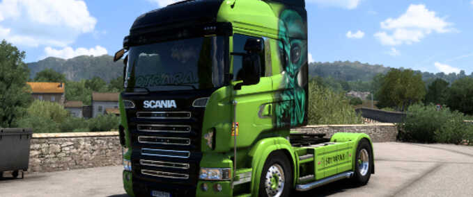 Trucks Skin Alien [2023ed] SOTRARAM Eurotruck Simulator mod