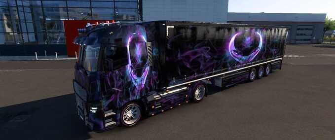 Trucks Renault Alien Skin  Eurotruck Simulator mod