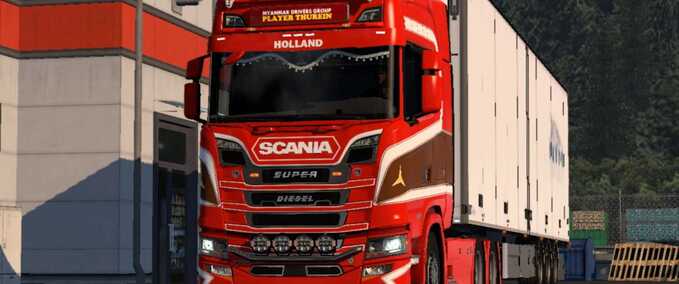 Trucks Scania Skin C4 by Player Thurein Eurotruck Simulator mod