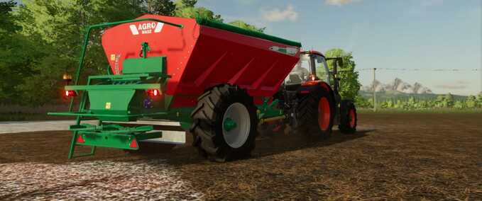 Miststreuer AgroMasz Rewo 8200 Landwirtschafts Simulator mod