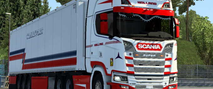 Scania S & SCS Trailer Combo Skin M1 by Player Thurein Mod Image
