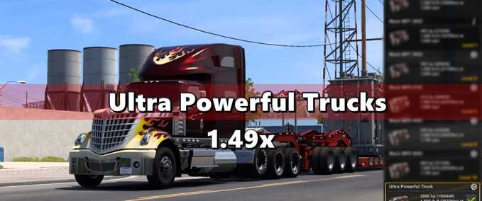 Trucks 1000 HP For All Truck  American Truck Simulator mod
