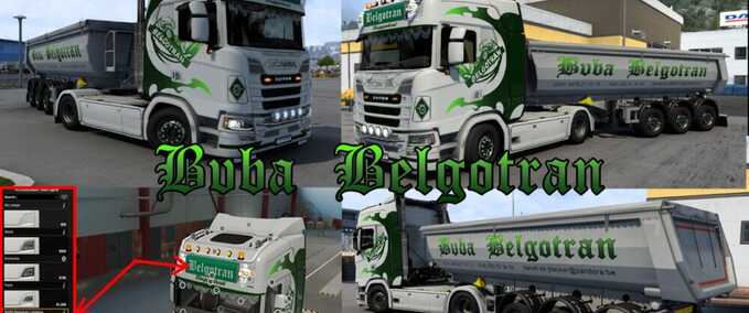 Trucks BVBA Belgotran Skin Pack Eurotruck Simulator mod