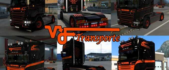 Trucks VD Transporte Skin Pack Eurotruck Simulator mod