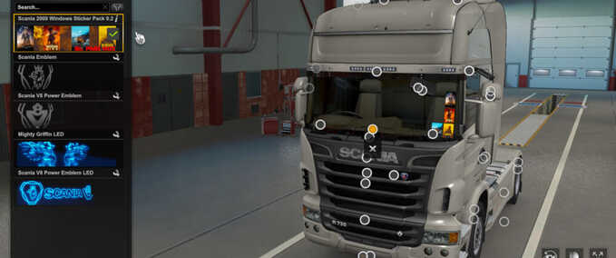 Trucks Scania 2009 Windows Sticker Pack  Eurotruck Simulator mod