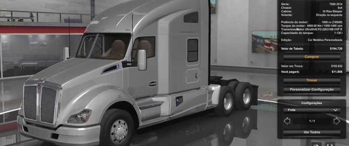 Trucks KENWORTH T680 2014 1000 HP ENGINE  American Truck Simulator mod