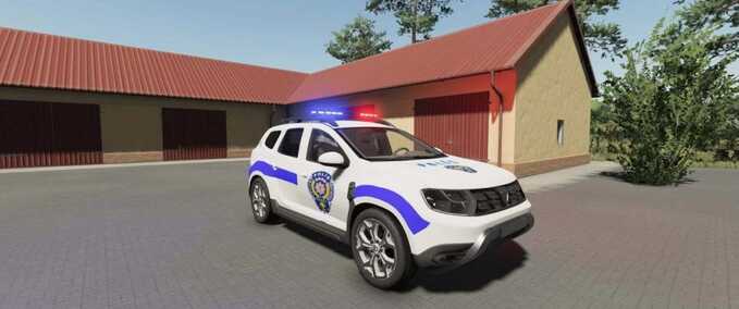 PKWs Dacia Duster Polizei Landwirtschafts Simulator mod