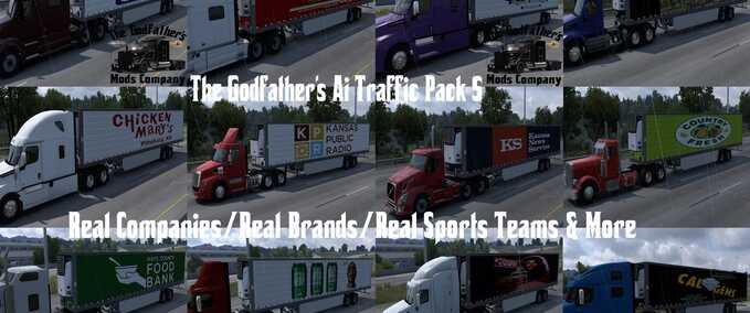 Trucks The Godfather's ATS Ai Traffic Pack 5 American Truck Simulator mod