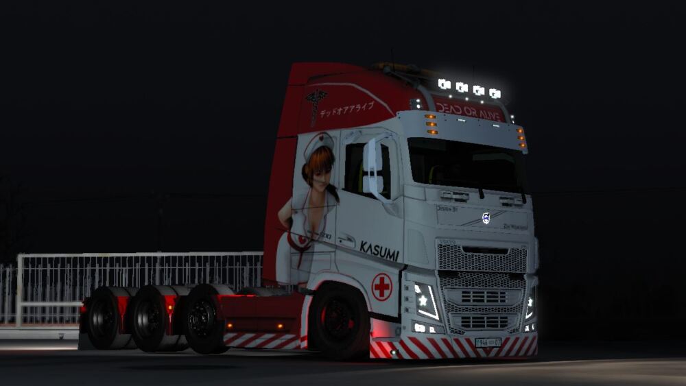 Volvo FH12/16 (Pendragon) Kasumi Nurse Outfit Skin - Thumbnail 1
