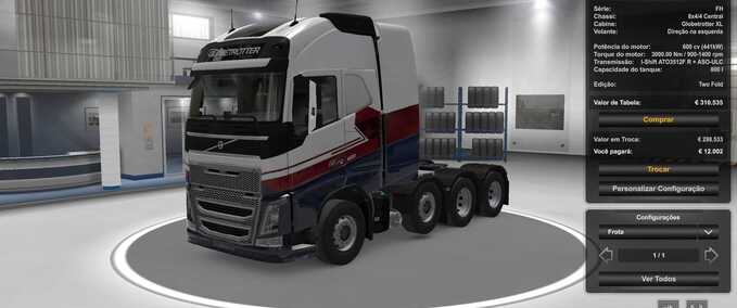 Trucks VOLVO FH16 2012 ENGINE D17 600 HP  Eurotruck Simulator mod