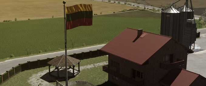Dekoration Litauische Flagge Landwirtschafts Simulator mod