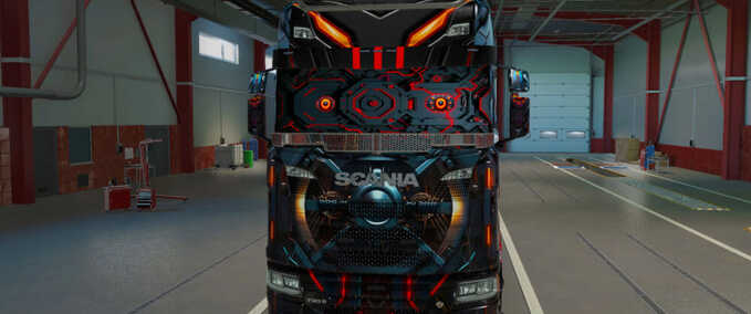 Trucks Scania Cybertruck Skin Eurotruck Simulator mod