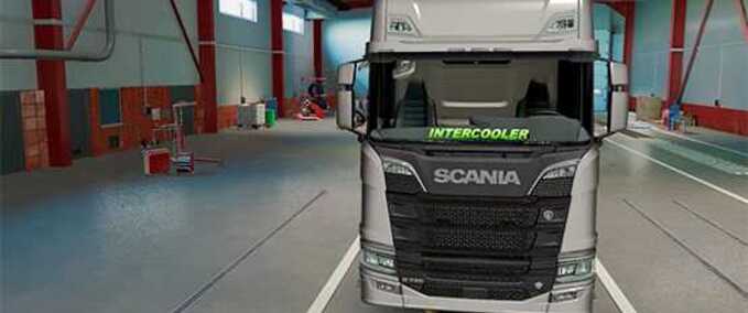 Trucks SCANIA S/R INTERCOOLER WINDCREEN DECALS  Eurotruck Simulator mod