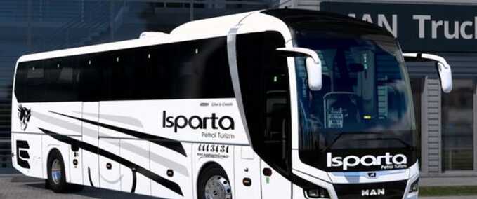 Trucks MAN LIONS COACH Isparta Petrol Turizm Kaplaması Eurotruck Simulator mod
