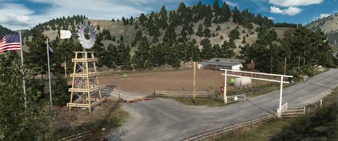 Mods Lake County Cattle Yard Remaster (Colorado) American Truck Simulator mod