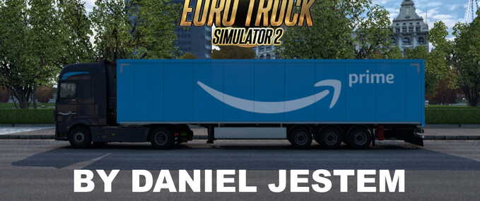 Auflieger Amazon Prime (Truck + Trailer SKIN) by Daniel Jestem Landwirtschafts Simulator mod