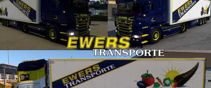 Trucks Holger Ewers Transporte Skin Pack Eurotruck Simulator mod