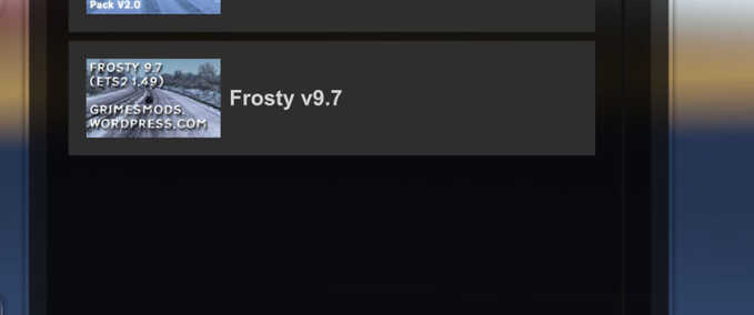 Mods Weather Addons Frosty Grimes Eurotruck Simulator mod
