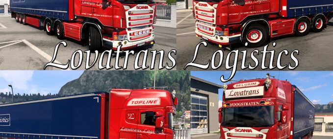 Trucks Lovatrans Logistics Skin Pack Eurotruck Simulator mod