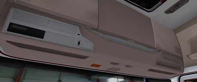 Trucks Scania R & S White - Red Interior  Eurotruck Simulator mod
