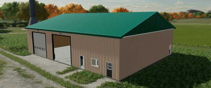 Gebäude 70 x 90 Garage Landwirtschafts Simulator mod