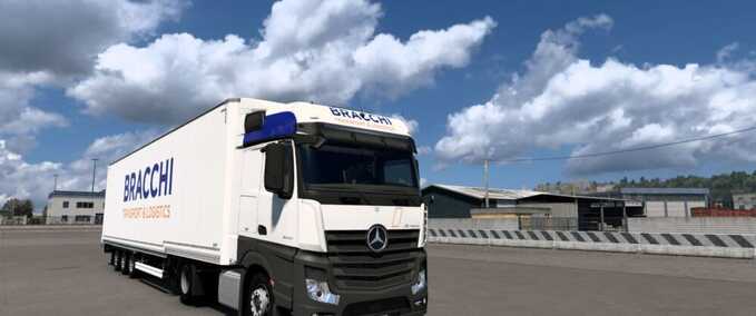 Trucks Bracchi Transport & Logistics Megapack – 8 Trucks + Trailer Eurotruck Simulator mod