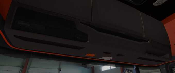 Scania S & R Black - Orange Interior Mod Image