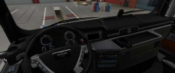 Trucks MAN TGX Black Interior Eurotruck Simulator mod