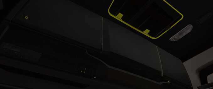 Trucks Scania S & R 2016 Lux Black - Yellow Interior Eurotruck Simulator mod