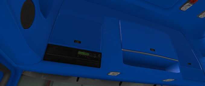 Trucks DAF XF105 Blue - White Interior Eurotruck Simulator mod