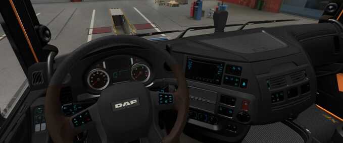 Trucks DAF E6 Grey Interior Eurotruck Simulator mod