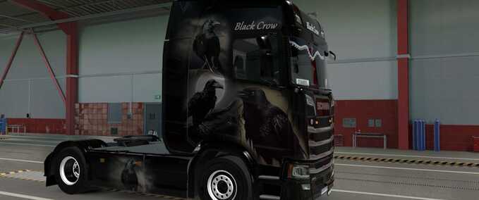 Trucks Scania S NG Black Crow Airbrush Skin Eurotruck Simulator mod