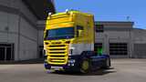 Scania RJL Yellow Blue Skin  Mod Thumbnail