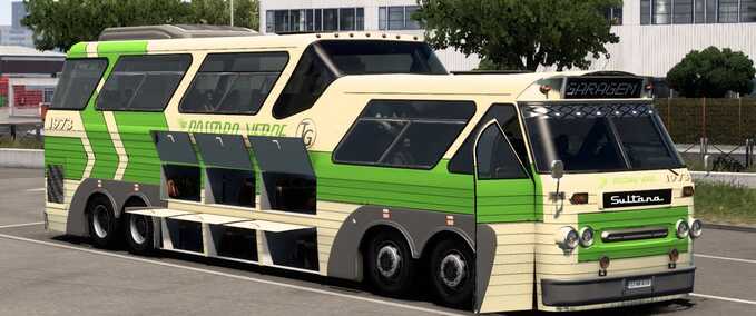 Trucks [ATS] Sultana Panoramico Bus + Interior  American Truck Simulator mod