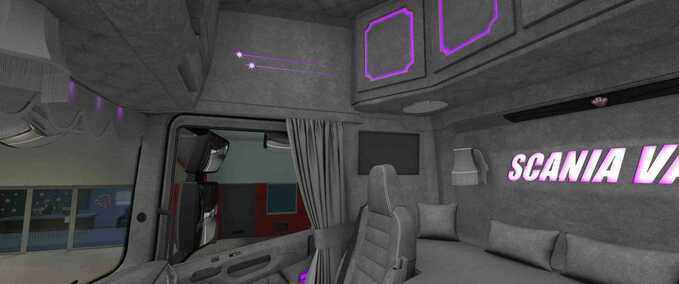 Scania NG S&R Alcantara PurpleLights KC  Mod Image