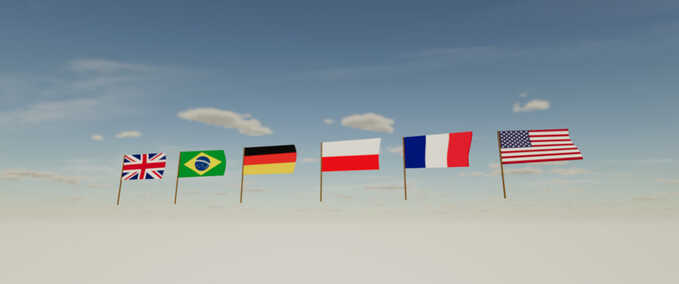 Prefab Flaggen Der Staaten (Prefab*) Landwirtschafts Simulator mod