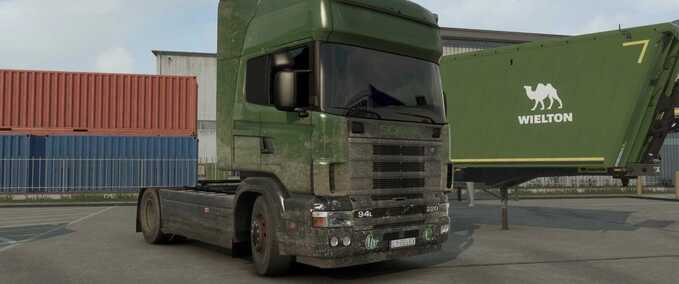 Scania 4 Series Dirty Skin Pack Mod Image