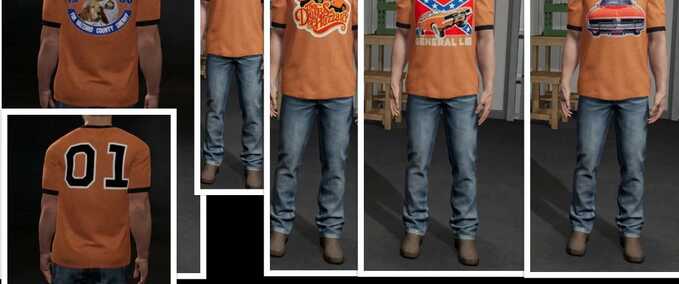 Dukes of Hazzard Thematic Clothing Pack Mod Image