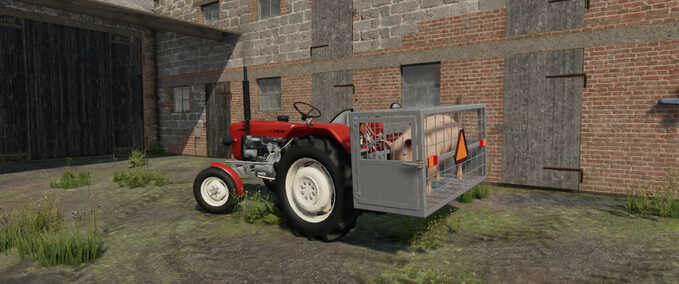 Tiertransport 3-Punkt-Schweinetransporter Landwirtschafts Simulator mod