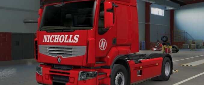 Trucks Nicholls Transport Combo Skin Eurotruck Simulator mod