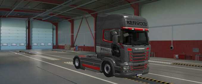 Trucks Scania RJL Skin Kenwood  Eurotruck Simulator mod